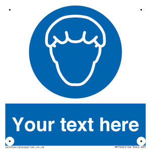 Custom Hair protection must be worn